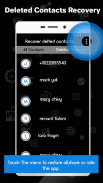 Deleted contact recovery screenshot 2