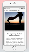 First Signs Of Pregnancy - Tips & Guide screenshot 0