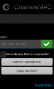 ChameleMAC - Change Wi-Fi MAC screenshot 0