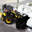 Clean Road 3D Snow Heavy Excavator Crane Rescue Icon