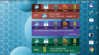 Weather and News Info Widget screenshot 15