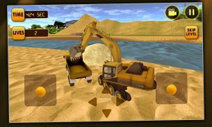 Rivers simulador escavadeira e screenshot 3