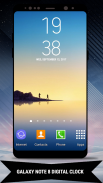 Galaxy Note8 Digital Clock Widget screenshot 0