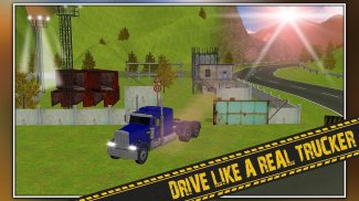 सड़क से हटकर असंभव के ट्रक पार्किंग - के ट्रक खेल screenshot 5