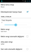 Durum çubuğundaki Saniye saat screenshot 2