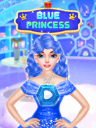Công chúa xanh-makeover trò chơi: trang điểm ăn mặ screenshot 0