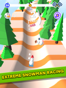 Snowman Race 3D PRO screenshot 4