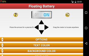 Floating Battery % screenshot 0