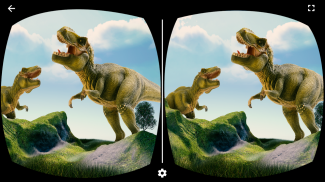 VR Dinosaurs Park Simulation (VR cardboard) screenshot 2