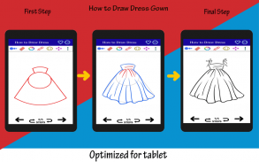 How to Draw Dress Step by Step screenshot 4