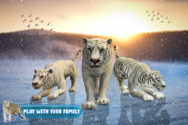 Família de tigres de neve screenshot 7