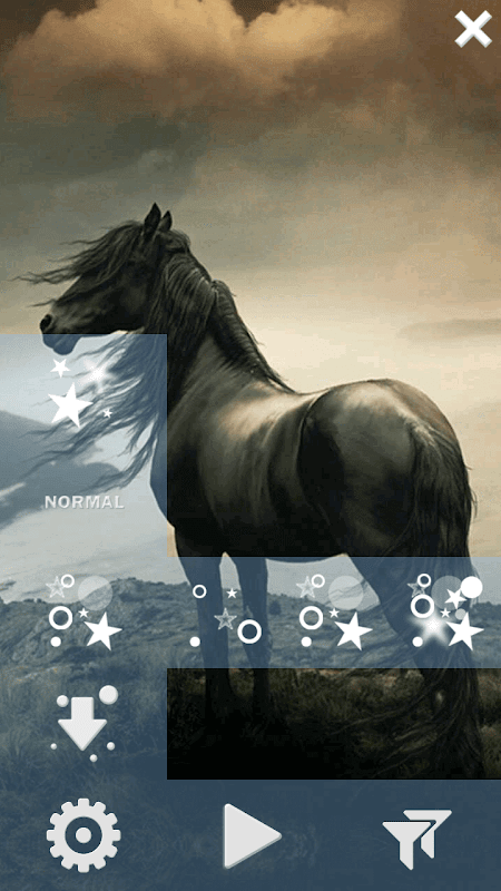 Horses by Dream World HD Live Wallpapers para Android baixar grátis. O  papel de parede animado Cavalos de Android.