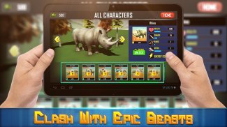 Simulador de Batalla de Animales: Guerra del Reino screenshot 0