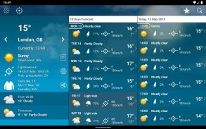 Weather Switzerland XL PRO screenshot 1