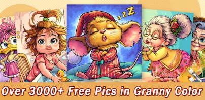 Granny Color By Number Game
