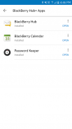 Servicios de BlackBerry Hub+ screenshot 1