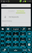 Keyboard Neon Azul Livre screenshot 5
