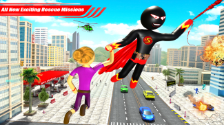 Stickman Rope Superhero Game screenshot 2
