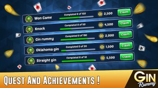Gin Rummy - Best Free 2 Player Card Games screenshot 3
