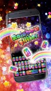 Rainbow Glisten Teclado screenshot 0