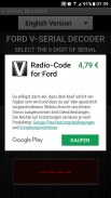 V-Serial Radio Code Decoder screenshot 1