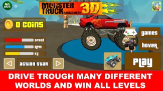 Monster Truck Corrida Herói 3D screenshot 6