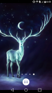 Night Bringer : Magic glowing deer live wallpaper screenshot 1