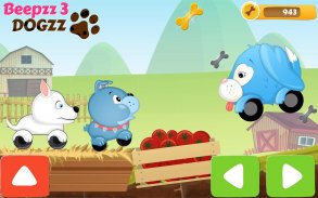 Çocuklar için araba yarışı oyunu -Beepzz Köpekleri screenshot 1
