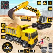 berat penggali pembinaan trak memandu permainan screenshot 5