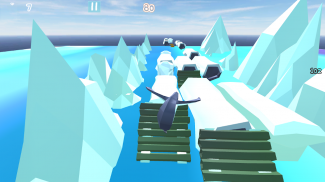 Subway Penguin Ice Surfer 2021  : Free Runner screenshot 0