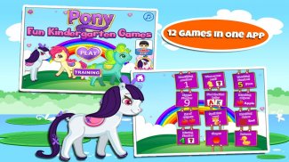 Fun Детский сад Игры: Пони screenshot 0