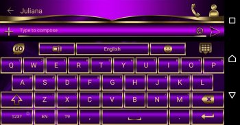 Free Abstract Violet Go Keyboard theme screenshot 5