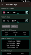 Age and Date Calculator screenshot 0