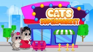 Cat games for kids: shop games screenshot 1