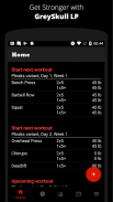 GreySkull LP Workout Gym Log screenshot 0