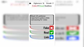 Real or Fake Headlines? screenshot 0