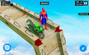Superhero Games-Bike Mega Ramp screenshot 2