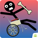 Happy Stickman wheels Icon