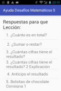 Ayuda Tarea de Desafíos Mate 5 screenshot 1