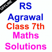 RS Aggarwal Class 7 Maths Solutions [ OFFLINE ] screenshot 4