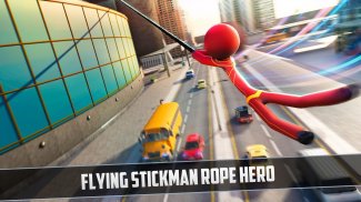 حبل الكبرى Stickman بطل مدينة الجريمة screenshot 3