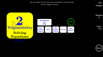 Trig Tutorial 2: Solving Eqns screenshot 2