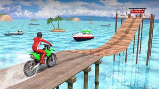 मोटरबाइक स्टंट 3 डी रेसिंग गेम screenshot 7