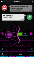 Neon LED keyboard theme screenshot 2