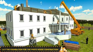 بناء البيت الأبيض ألعاب مدينة بناء screenshot 1