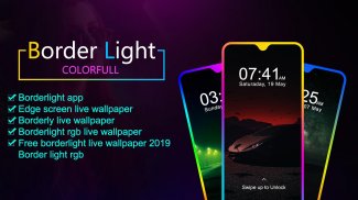 Colorful Border Light : Edge Video Live Wallpaper screenshot 1