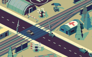 Retro railroad crossing - Ultimate train sim screenshot 0