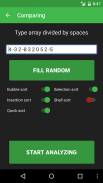 Sorting algorithms screenshot 1