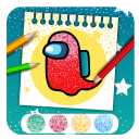 Glitter Among us Coloring Book