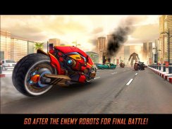 Flying Robot Bike : Futuristic Robot War screenshot 6